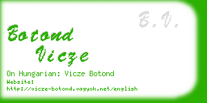 botond vicze business card